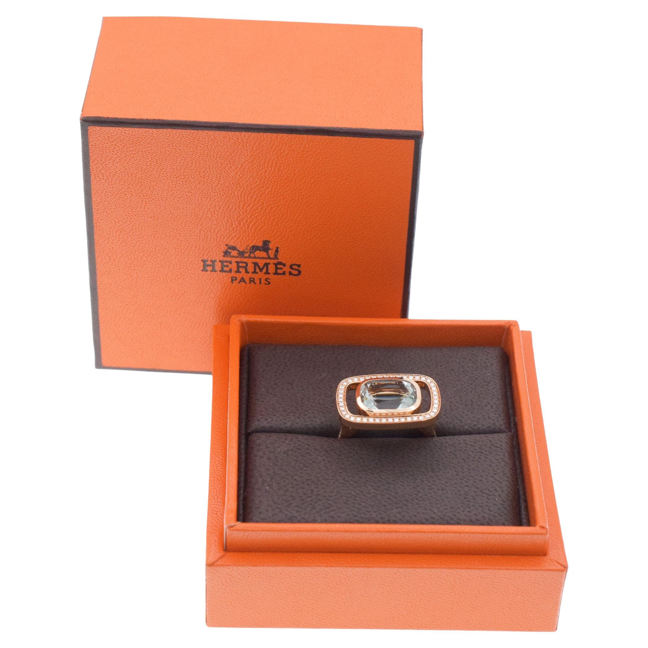 Hermès "a L’ecoute" Beryl Ring For Sale