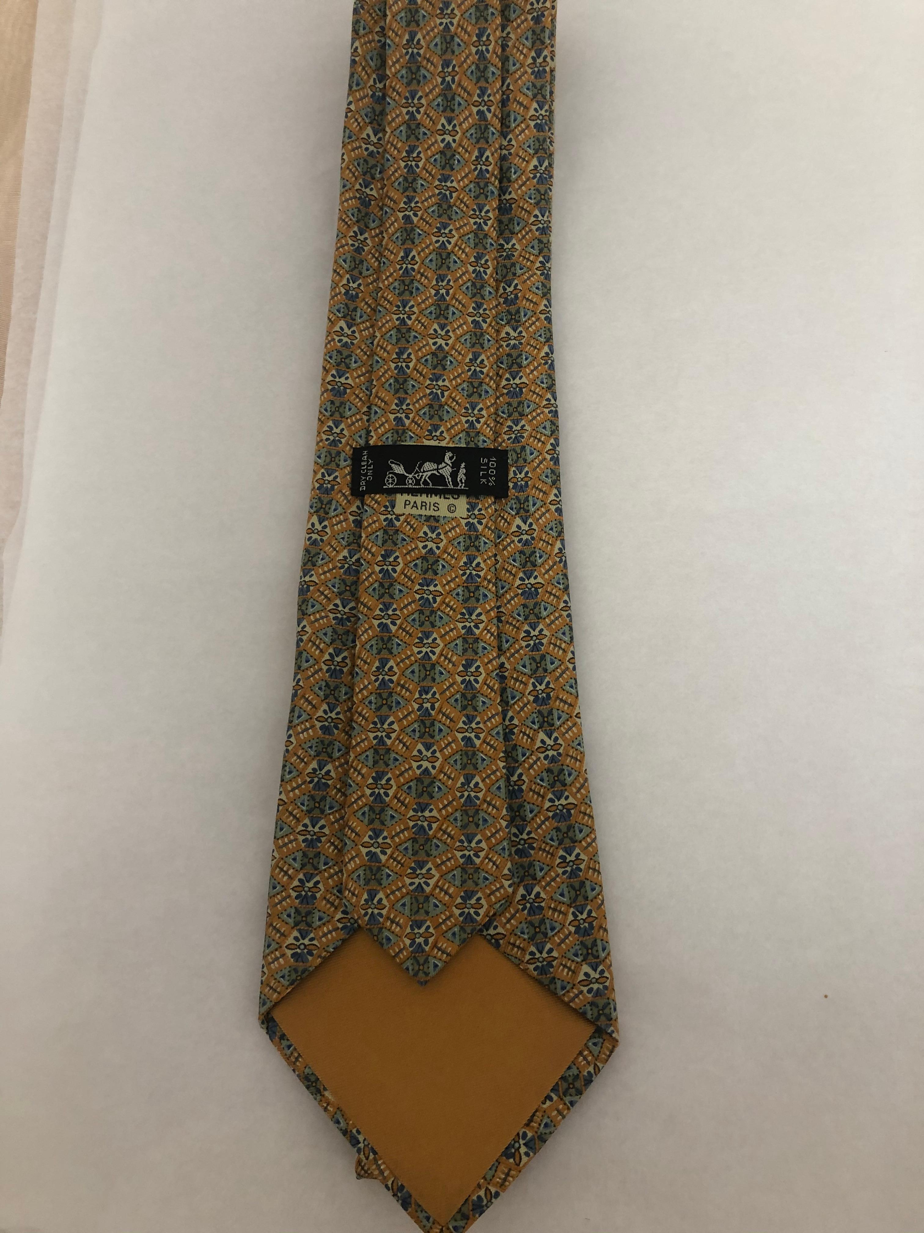 hermes tie vintage