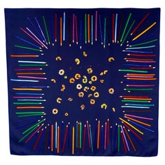 HERMÈS "À VOS CRAYONS" silk scarf