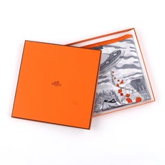 HERMES A/W 2017 Dimitri Rybaltchenko "Space Shopping Au Faubourg" Silk Scarf NIB