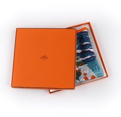 HERMES A/W 2017 Dimitri Rybaltchenko “Space Shopping Au Faubourg” Silk Scarf NWB