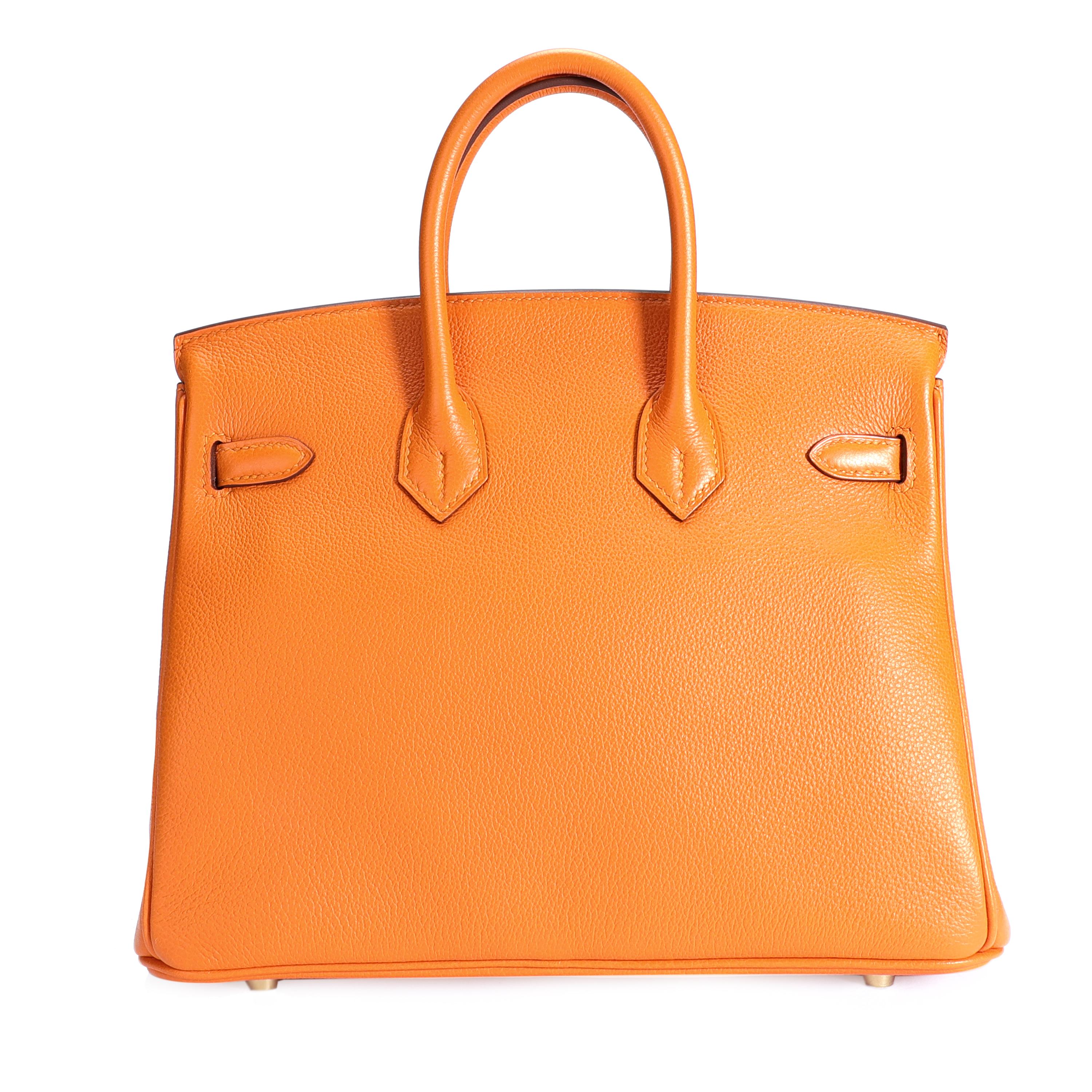 Hermès Abricot Novillo Leather Birkin 25 with Gold Hardware
SKU: 106798

From the 2020 Collection, the smallest member of the Birkin family is crafted in Novillo Leather in a dreamy Abricot hue.

Handbag Condition: Excellent
Condition Comments: