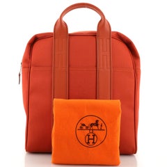 Hermes Acapulco Backpack Toile and Leather