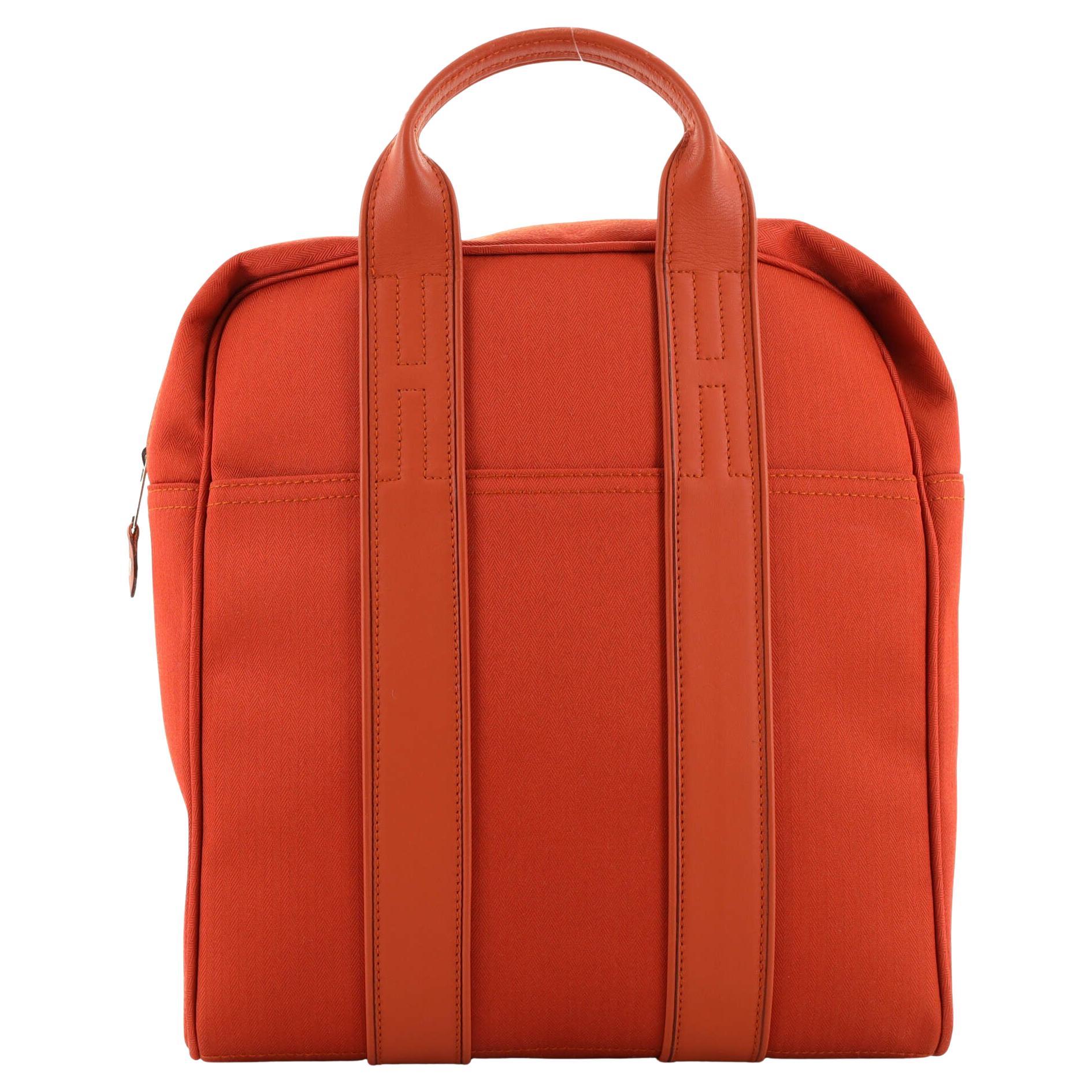 Hermes Acapulco Backpack Toile and Leather