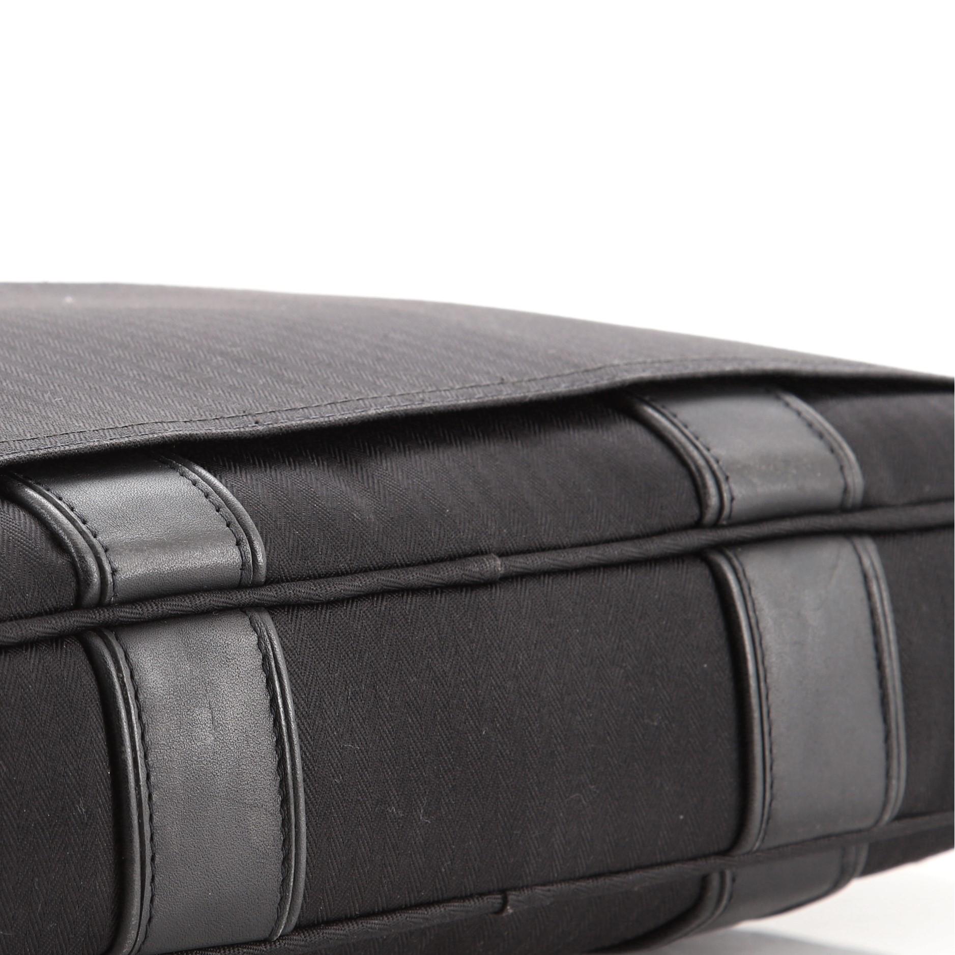 Hermes Acapulco Briefcase Toile And Leather Toile and Leather 2