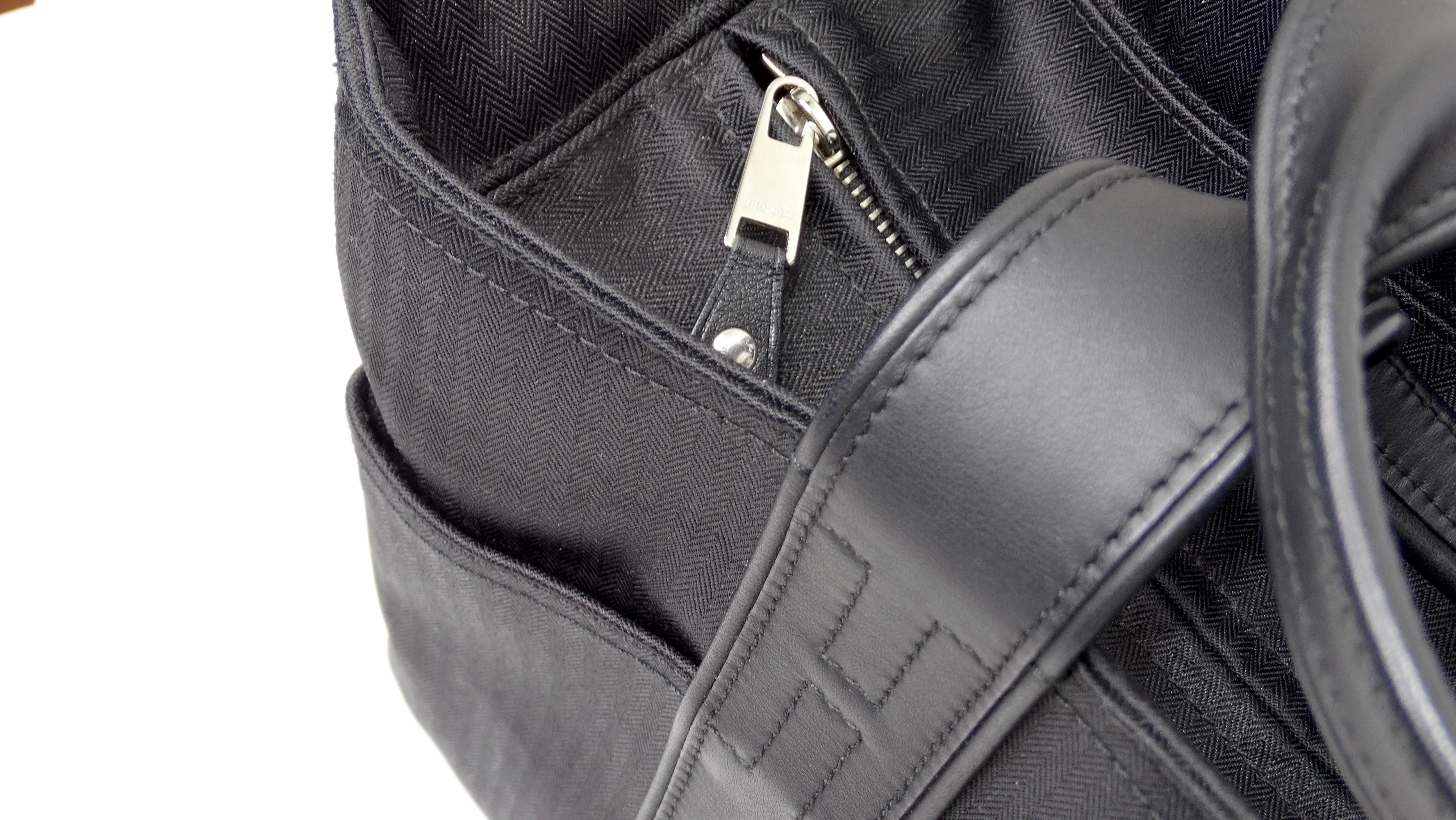 Hermes Acapulco Tote Toile and Leather MM 6