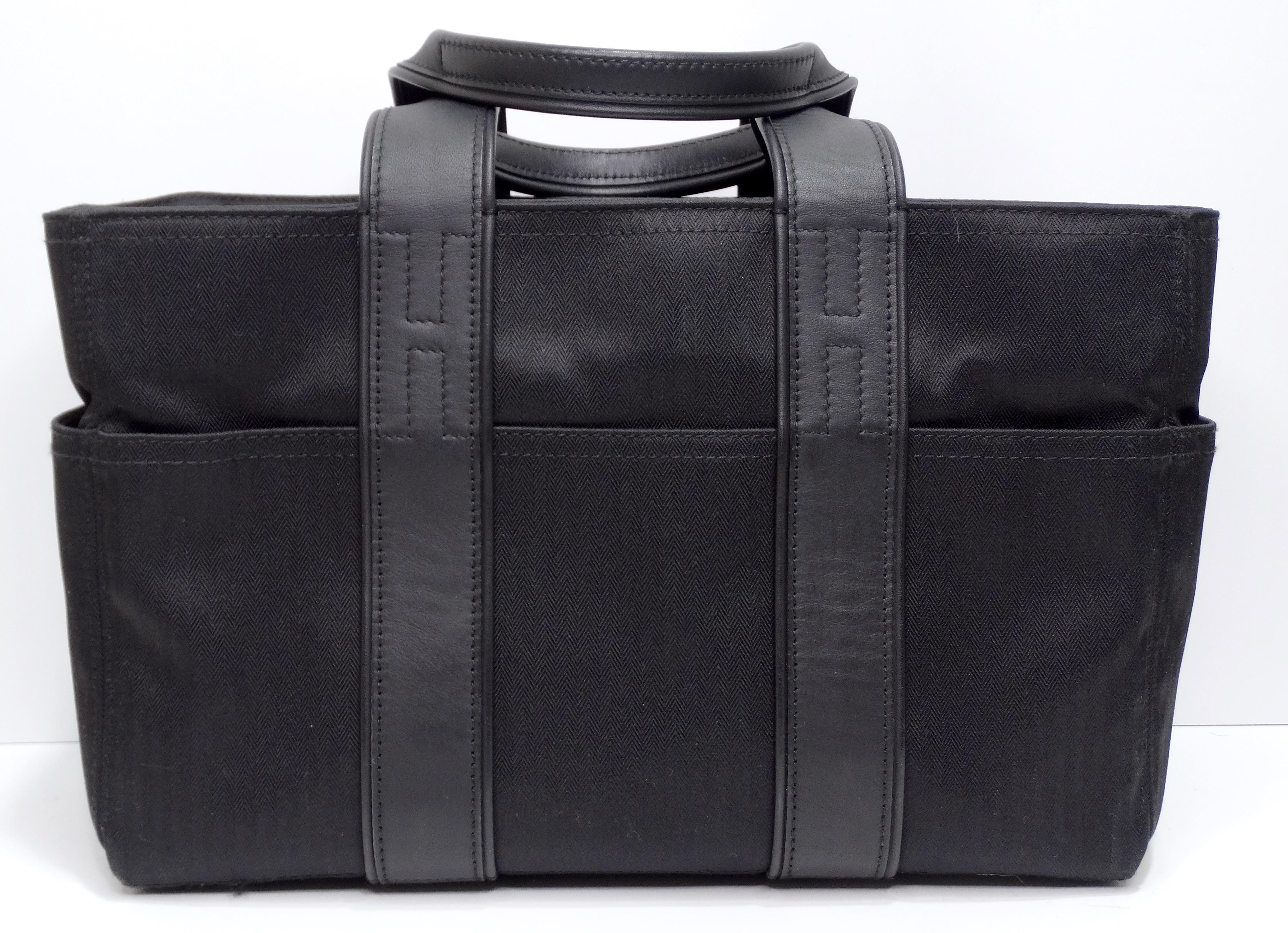 Hermes Acapulco Tote Toile and Leather MM 2