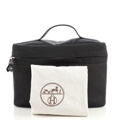 Hermes Acapulco Vanity Bag Toile with Leather