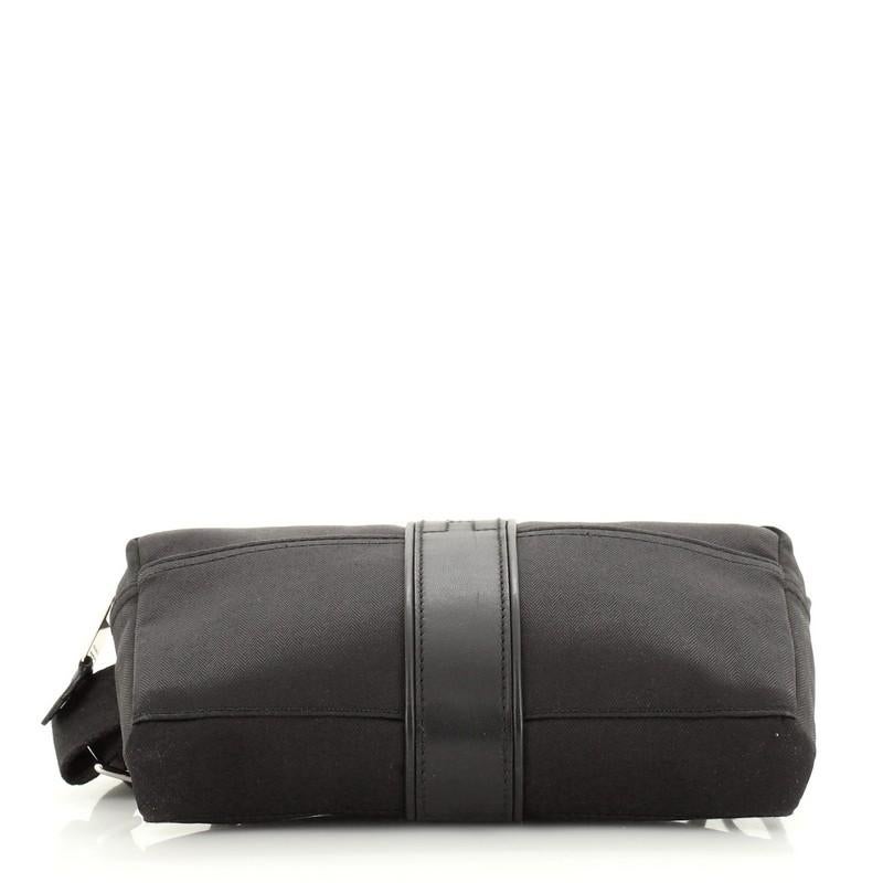 Hermes Acapulco Gürteltasche Canvas Toile mit Leder im Zustand „Gut“ in NY, NY