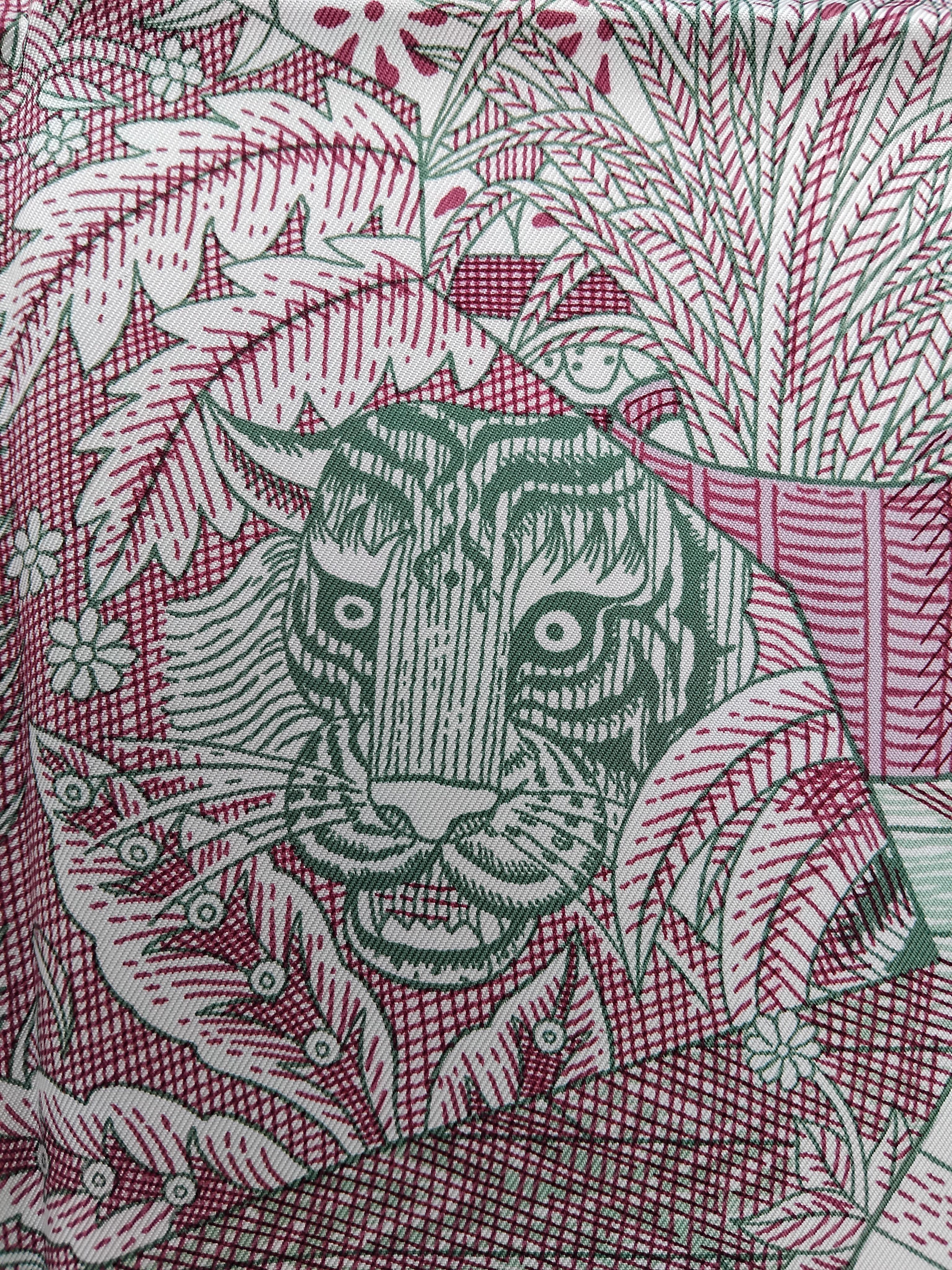 Hermès Acte III Scene I La Clairiere Silk Scarf White Purple 35' For Sale 3