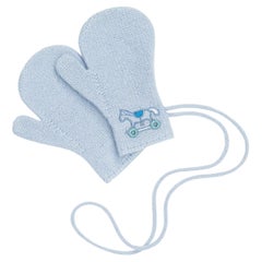 Hermes Adada mittens Color Bleu Glacier for children aged 0-2 years