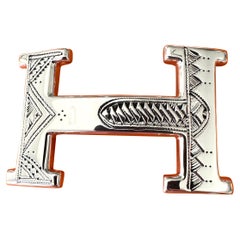Hermes AG Sterling Silver 925 TOUAREG H Belt Buckle H 32mm, BNIB!