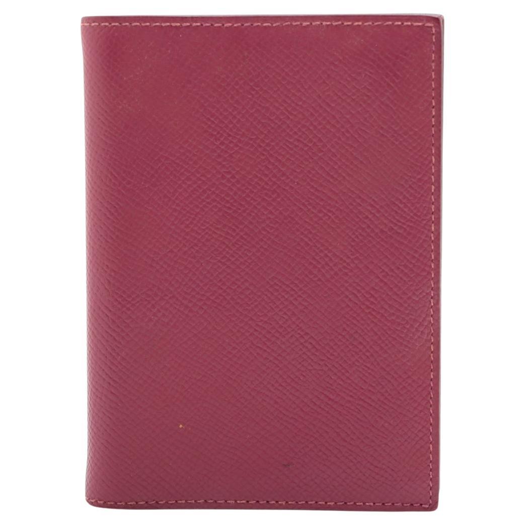Hermès Agenda Veau Epsom Notebook Cover Rose Pourpre For Sale
