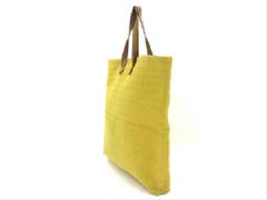 Hermès Ahmedabad Quilted 215590 Yellow X Beige Canvas Tote