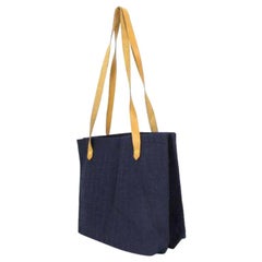 Hermès Ahmedabad Quilted Tote 215660 Navy X Brown Leather Shoulder Bag