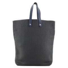 Hermes Ahmedabad Tote Woven Leather and Canvas GM