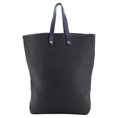 Hermes Ahmedabad Tote aus gewebtem Leder und Segeltuch GM