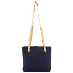 Hermès Ahmedabad Two Compartment Blue Canvas Tote 20482410
