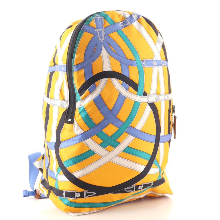 Hermes Airsilk Backpack Printed Silk For Sale at 1stDibs