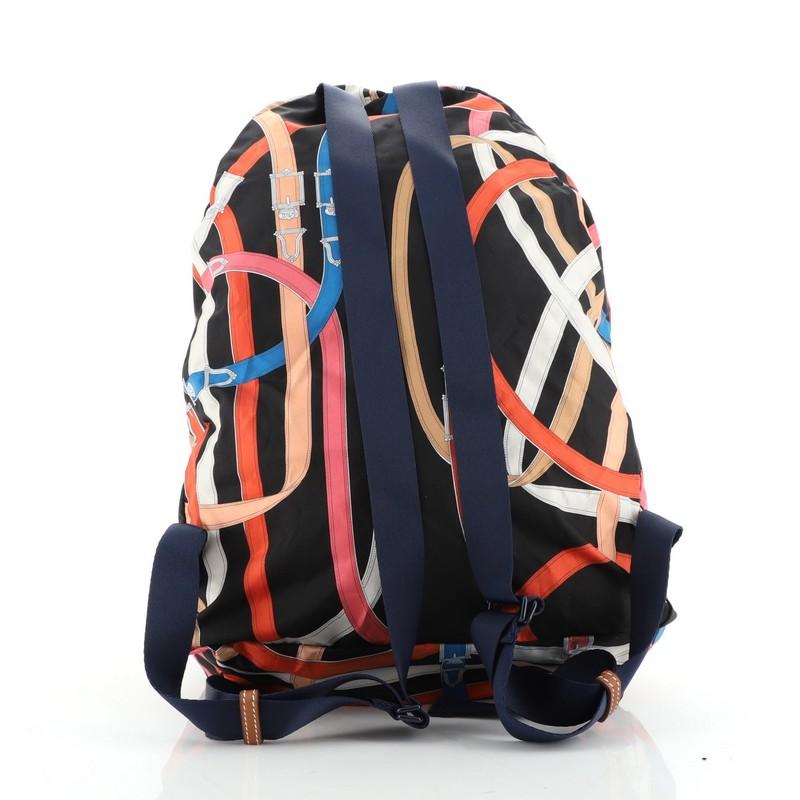 Hermes Airsilk Backpack Printed Silk In Good Condition In NY, NY