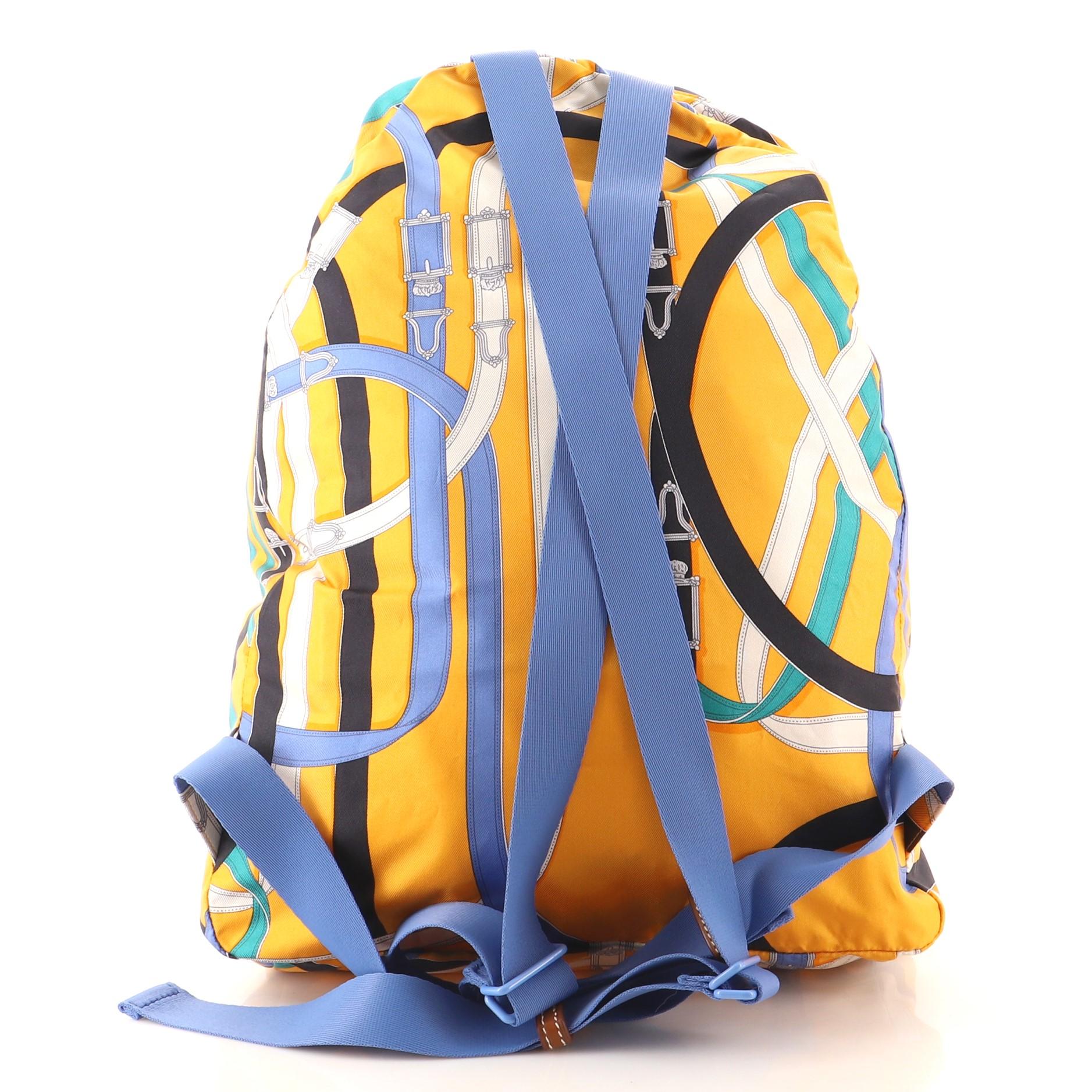 Hermes Airsilk Backpack Printed Silk In Good Condition In NY, NY