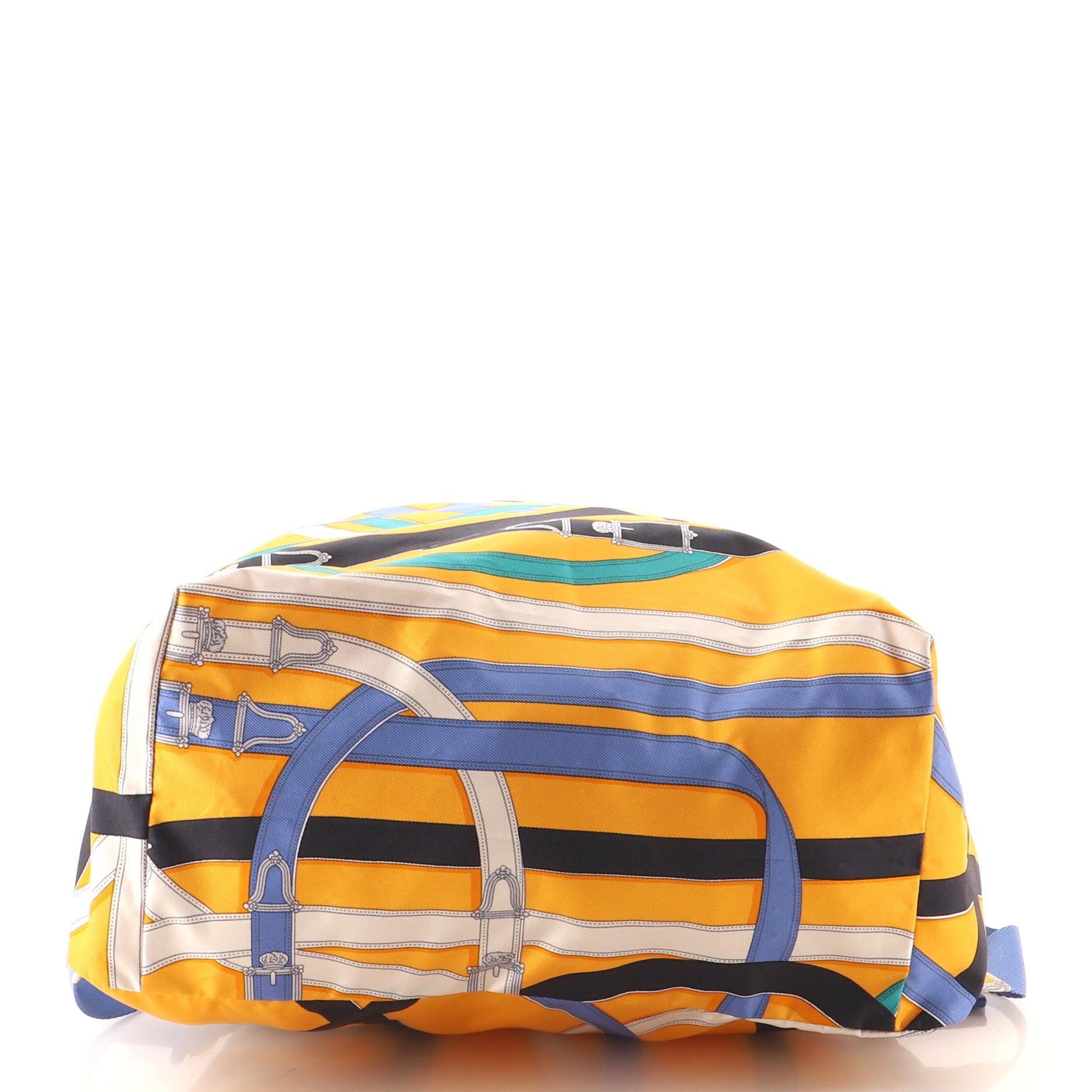 Women's or Men's Hermes Airsilk Backpack Printed Silk