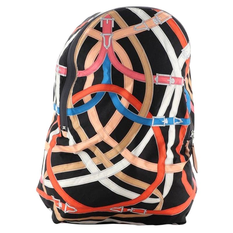 Hermes Airsilk Backpack Printed Silk