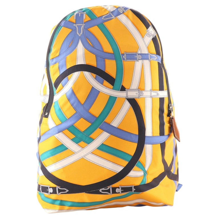 Hermes Airsilk Backpack Printed Silk For Sale at 1stDibs