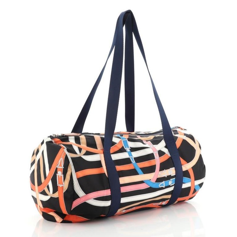 Hermes Airsilk Duffle Bag Printed Silk 38 at 1stDibs hermes duffle bag