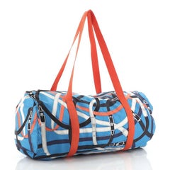 Hermes Airsilk Duffle Bag Printed Silk 38