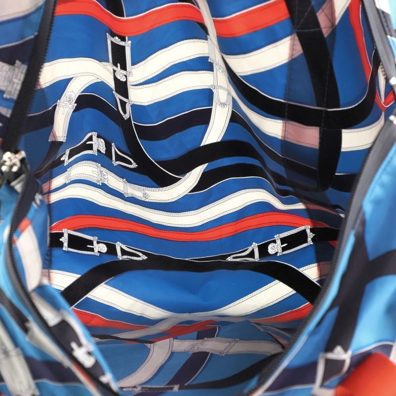 Hermes Airsilk Duffle Bag Bedruckte Seide 38 für Damen oder Herren