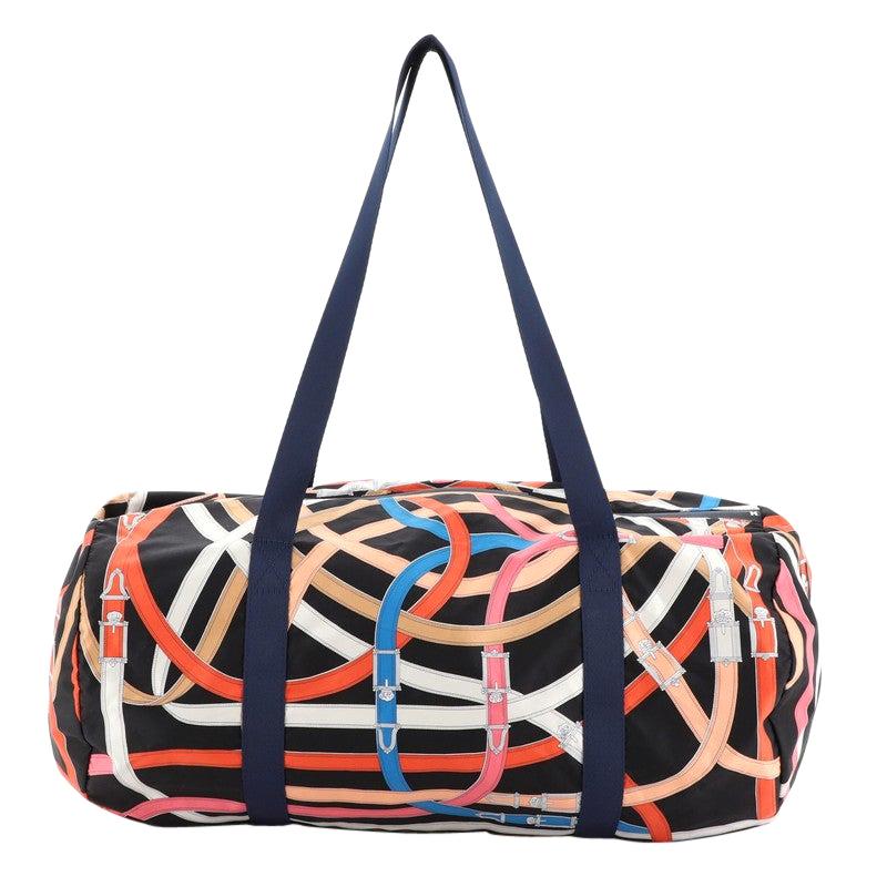 Hermes Airsilk Duffle Bag Printed Silk 38