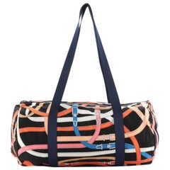 Hermes Airsilk Duffle Bag Printed Silk 38