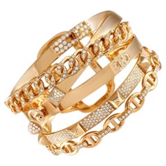 Hermès Alchimie 18K Rose Gold 4.71 Ct Diamond Bracelet