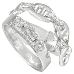 Hermès Alchimie 18K Weißgold 0,32 Karat Diamantring
