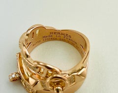 Hermes Alchimie Rose Gold Diamond Ring Large Model