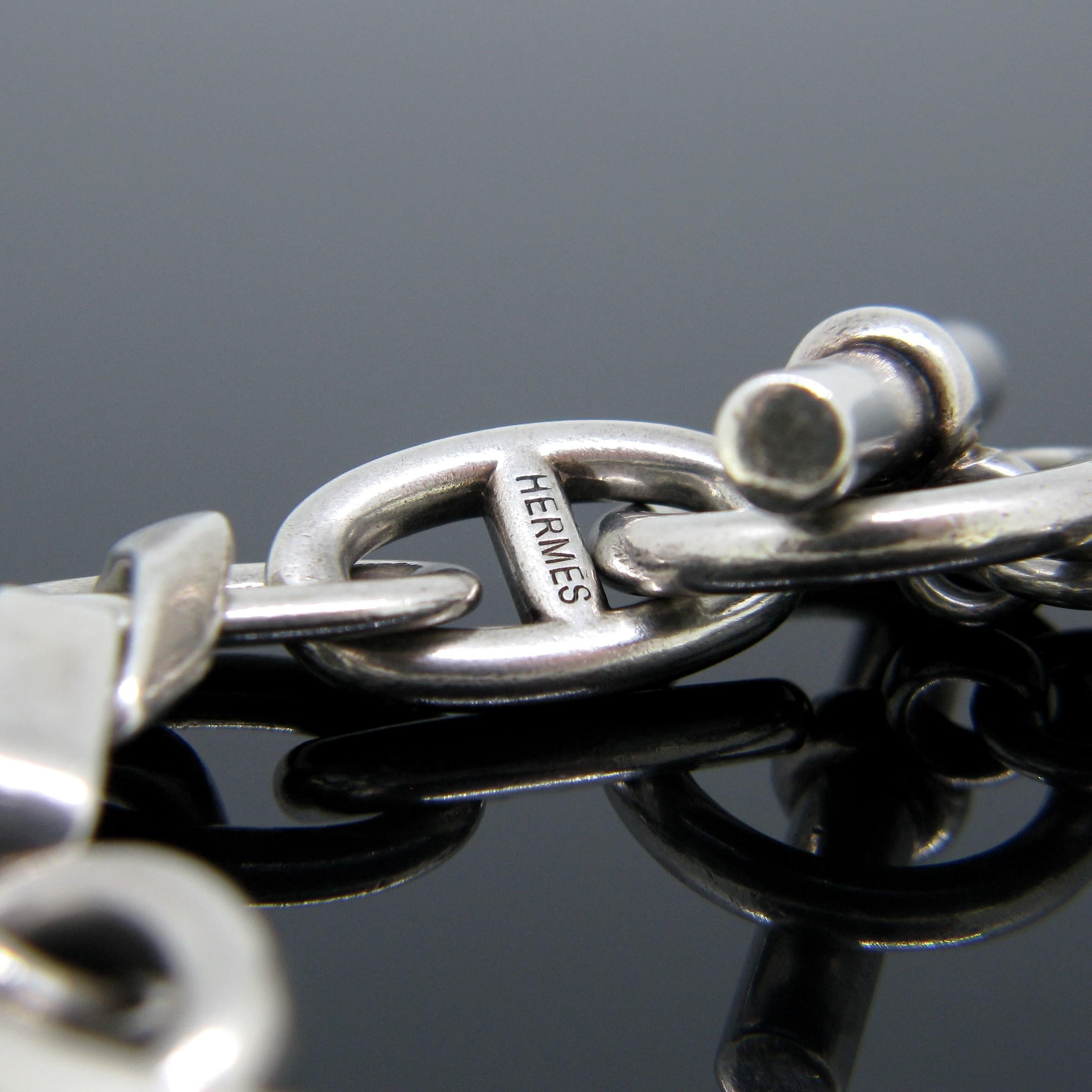 hermes silver bracelet
