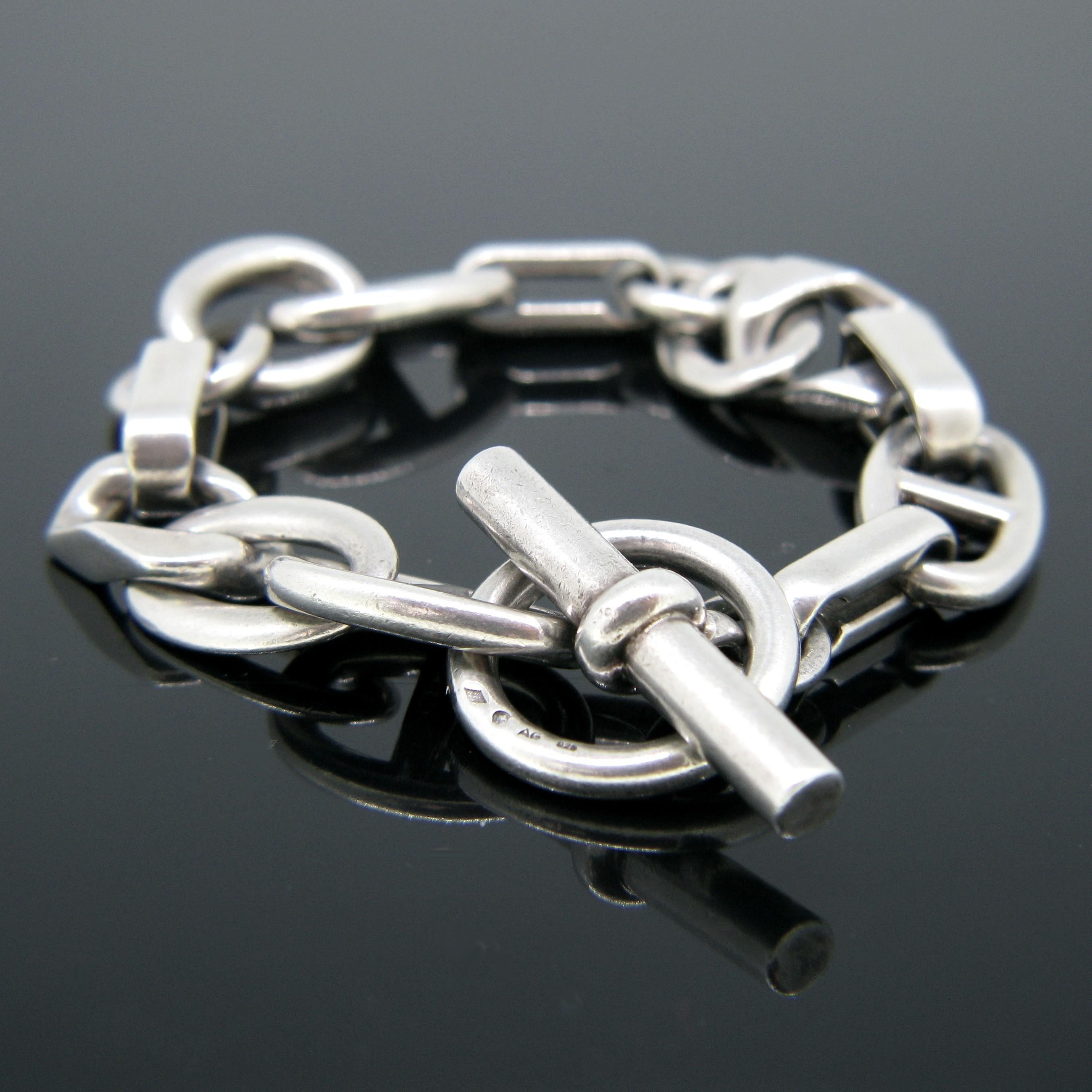 Women's or Men's Hermès Alea Silver Large Model Bracelet