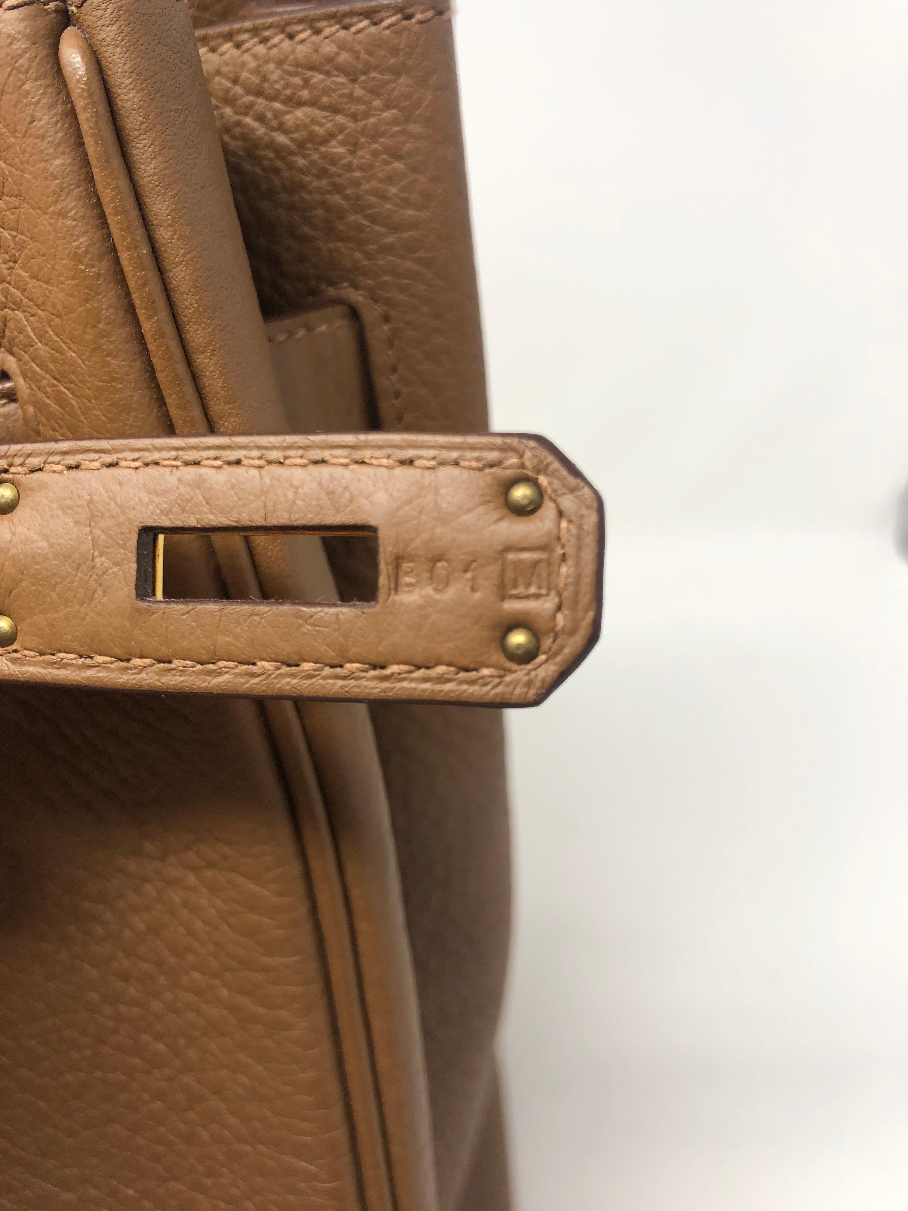 Hermes Alezan Birkin 35 GHW Bag In Excellent Condition In Athens, GA