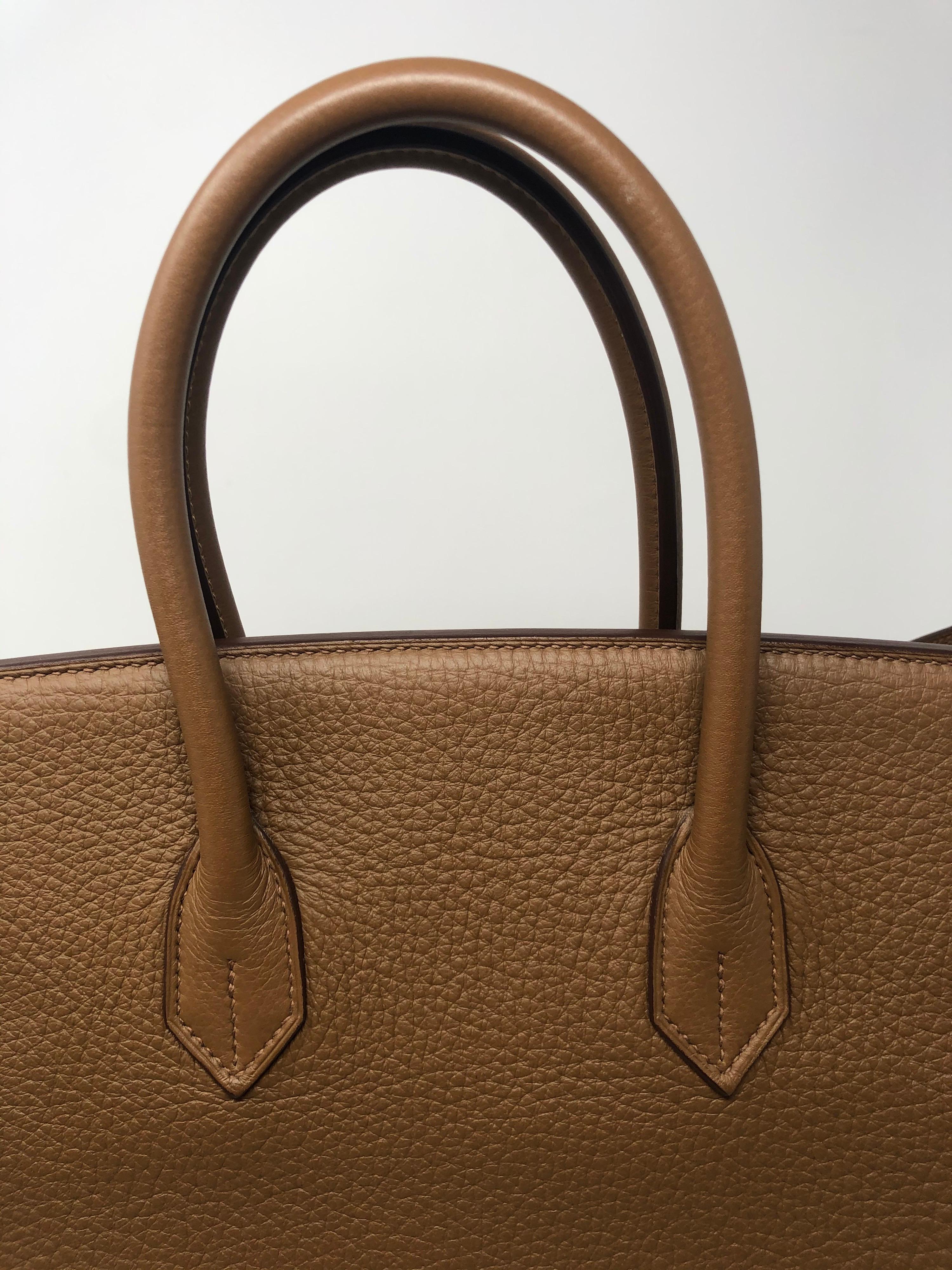 Women's or Men's Hermes Alezan Birkin 35 GHW Bag