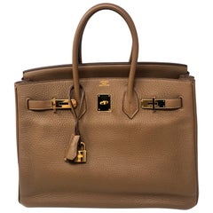 Hermes Alezan Birkin 35 GHW Bag