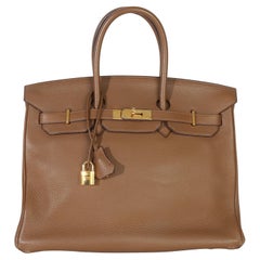 Hermès Alezan Clemence Birkin 35 GHW