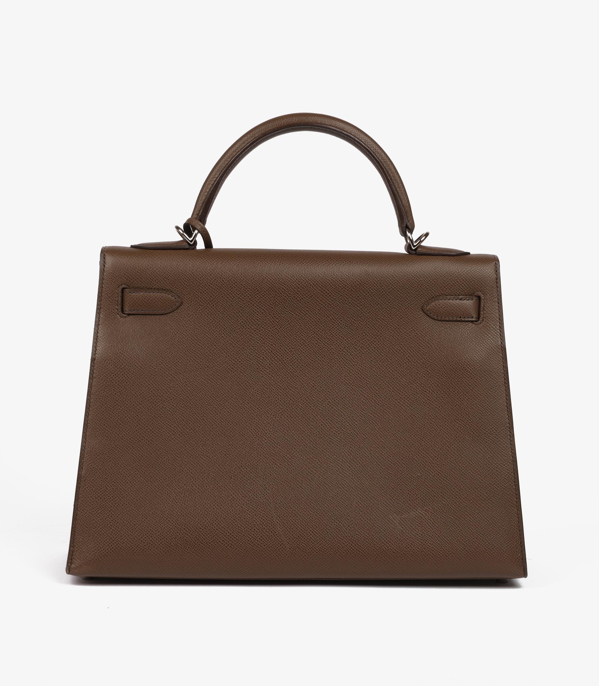 Women's or Men's Hermès Alezan Epsom Leather Kelly 32cm Sellier For Sale