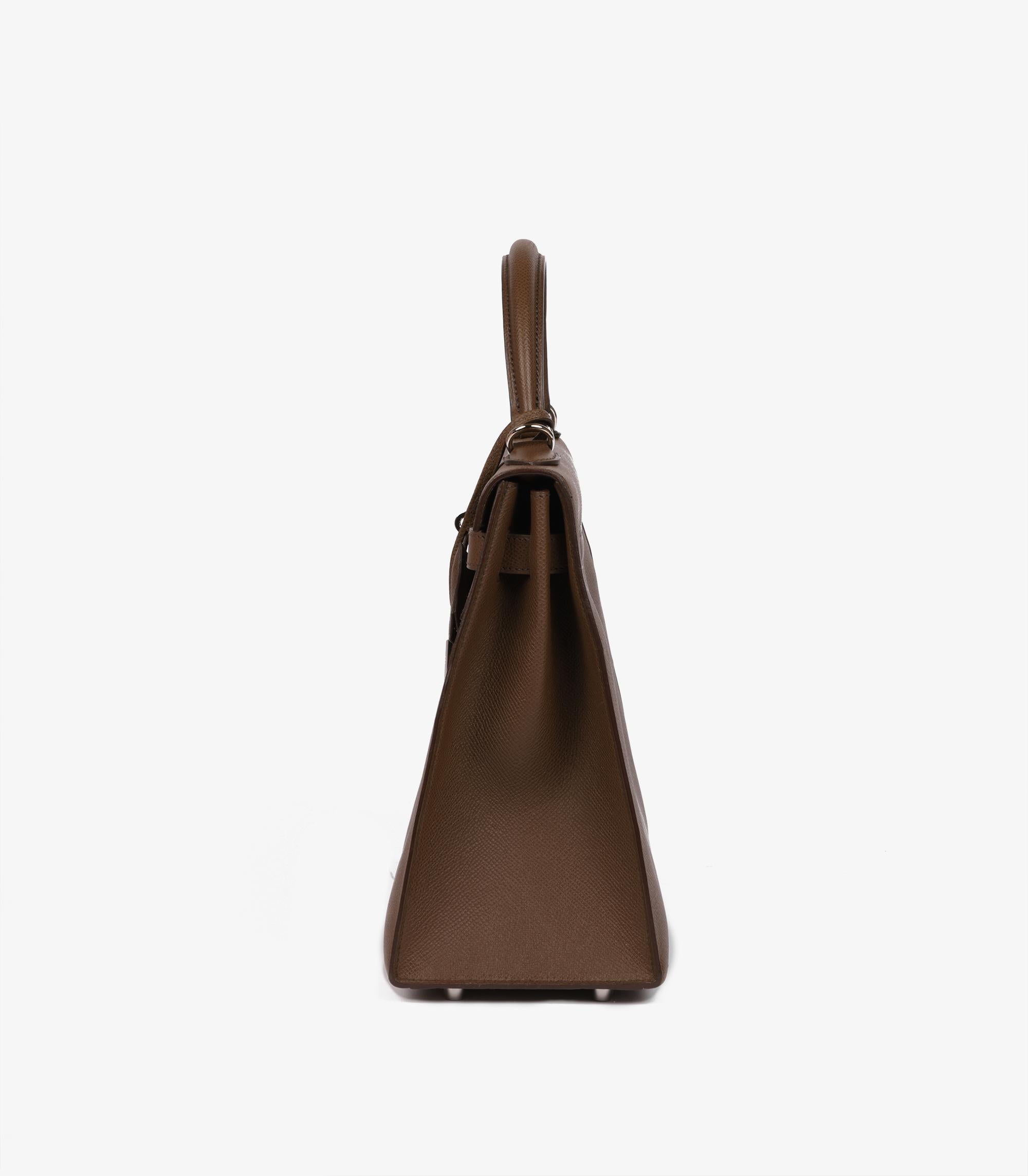 Hermès Alezan Epsom Leather Kelly 32cm Sellier For Sale 1