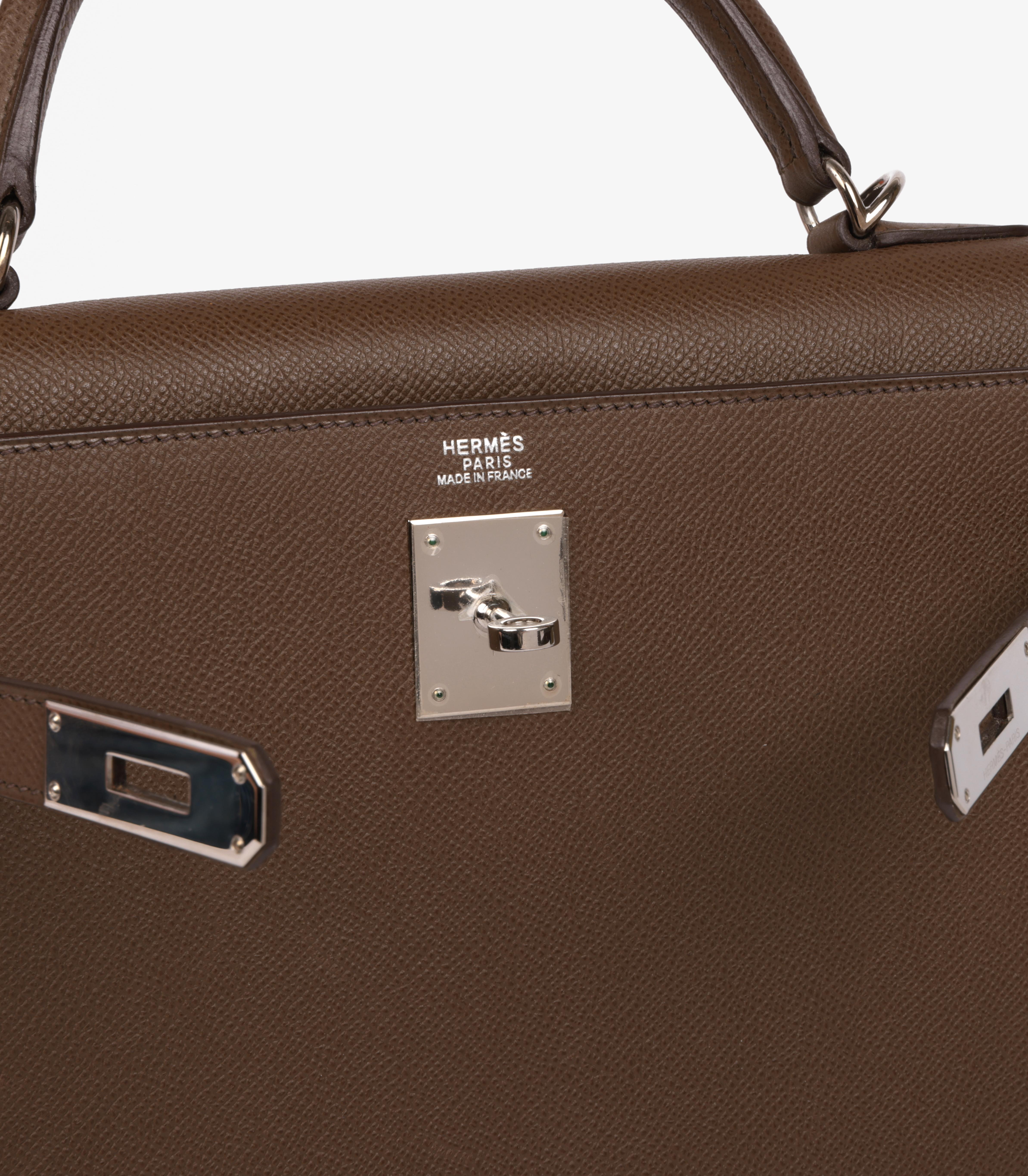 Hermès Alezan Epsom Leather Kelly 32cm Sellier For Sale 3