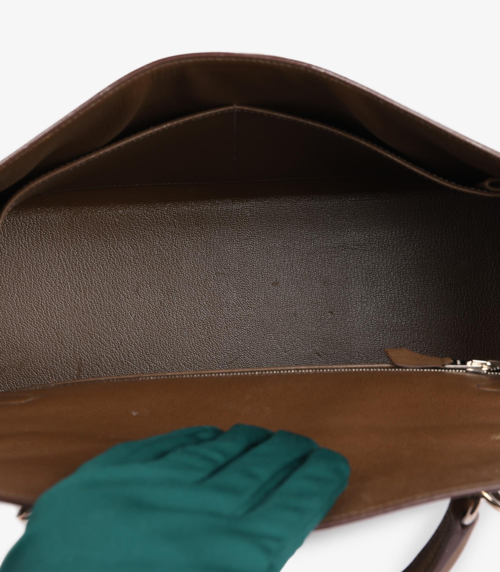 Hermès Alezan Epsom Leather Kelly 32cm Sellier For Sale 4
