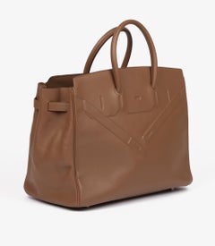 Hermès Alezan Evercalf Leather Shadow Birkin 35cm Retourne