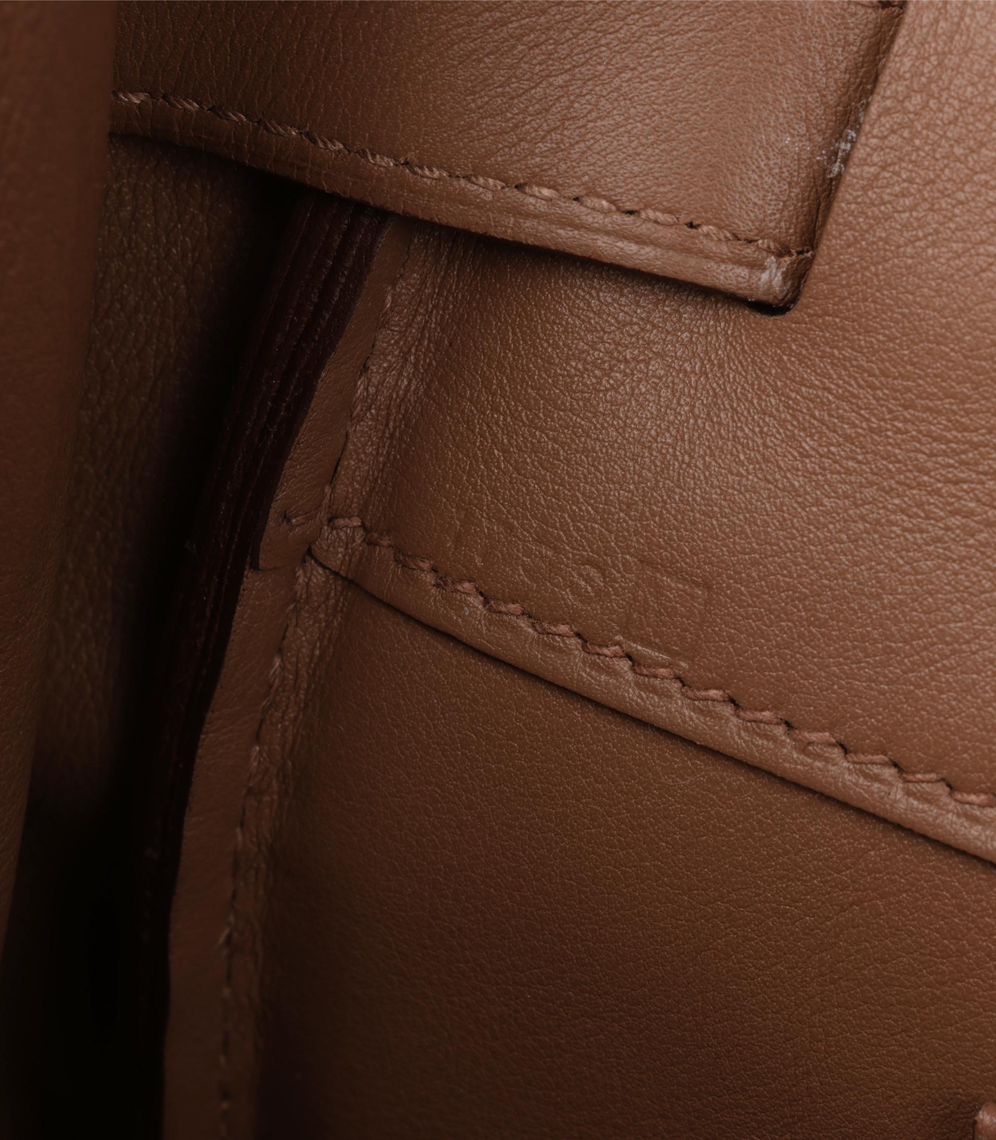 Hermès Alezan Evercalf Leather Shadow Birkin 35cm Retourne 4