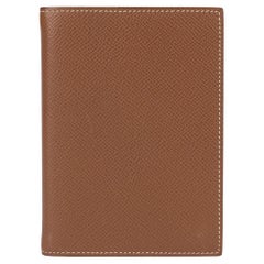 Hermès Alezan & Parchemine Epsom Leather Verso Globe-Trotter Agenda Cover PM