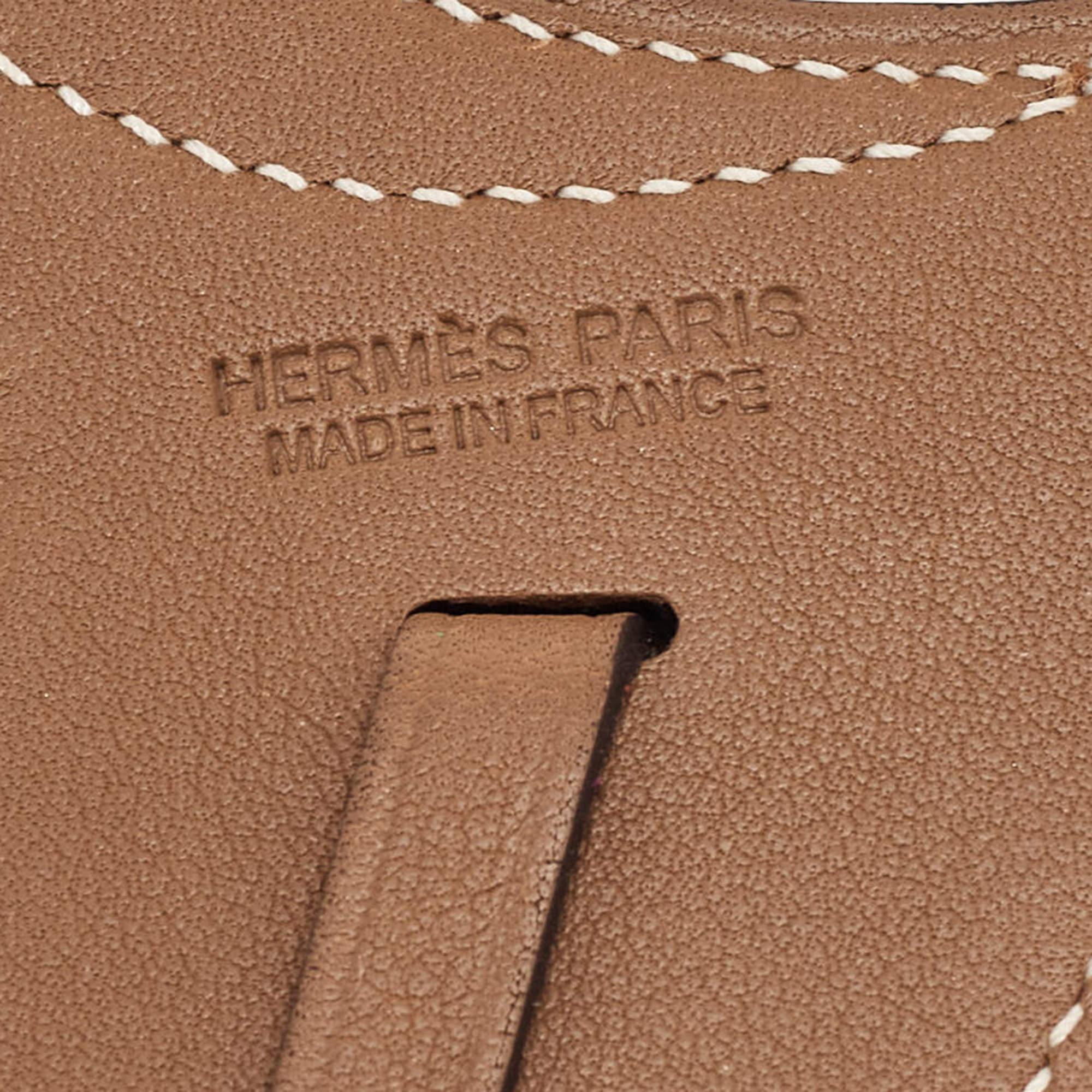 Women's Hermes Alezan Swift Leather Paddock Selle Horse Saddle Bag Charm For Sale
